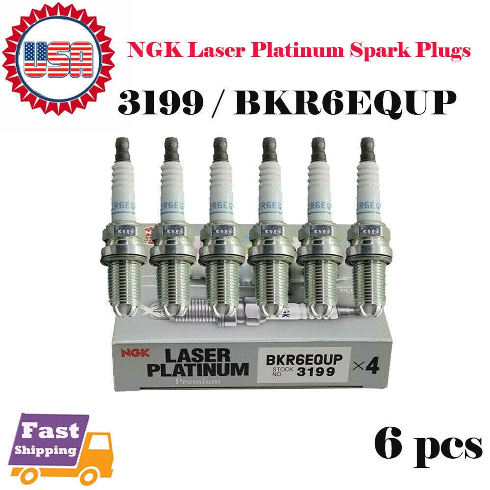 6 PCS NGK 3199 Spark Plugs Fit For BMW Laser Platinum