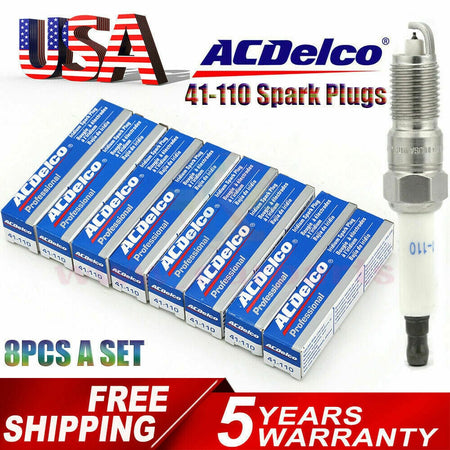 Acdelco IRIDIUM SPARK PLUGS 41-110 12621258 Fits CHEVROLET BUICK GMC HUMMER SAAB 8PC