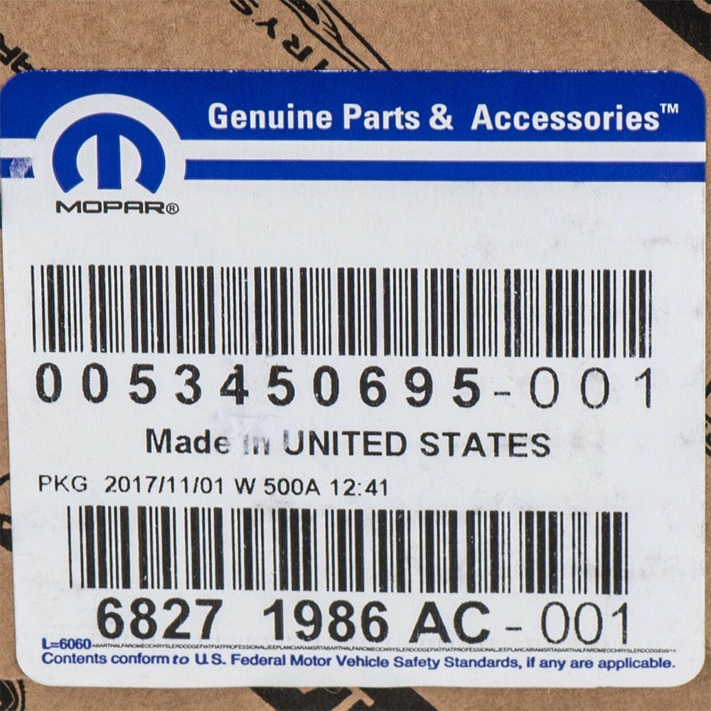 Genuine Mopar Ignition Switch 68271986AC