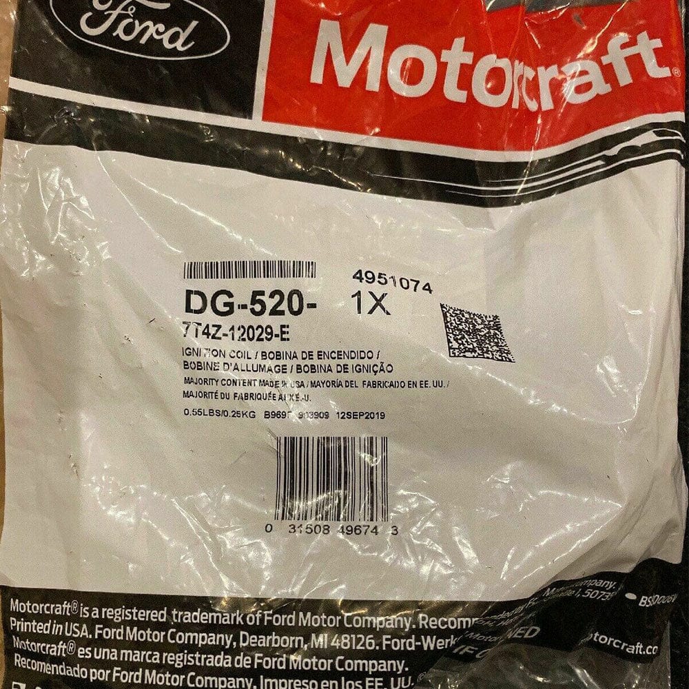 Motorcraft Ignition Coil DG520 2007-2013 For Lincoln Mercury 3.5L 3.7L V6