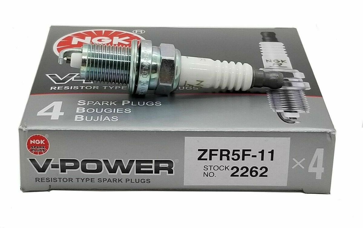 NGK Copper Spark Plugs ZFR5F-11 4 Pcs- Honda/Acura OEM Replacement