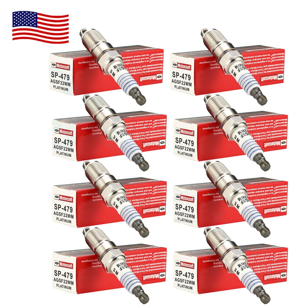 SP479 Spark Plugs AGSF22WM For Ford Lincoln Audi 8pcs