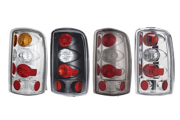 IPCW Euro Tail Lights  - IPCW Crystal Clear, Bermuda Black, Carbon Fiber & Platinum Smoke Euro Tail Lights
