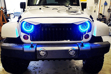 Oracle 7" High Powered LED Headlights - Improve Looks & Light Output