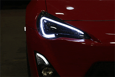 Spec-D Tuning Headlights | Projector, Halo, Black, Smoke