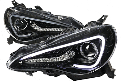 Spec-D Tuning Headlights | Projector, Halo, Black, Smoke