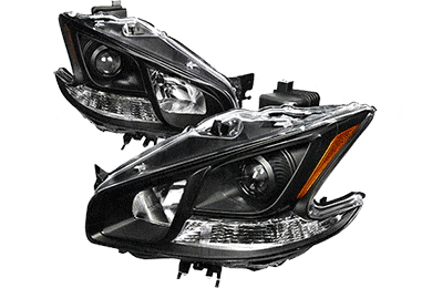Spec-D Tuning Headlights | Projector, Halo, Black, Smoke