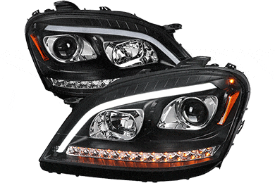 Spec-D Tuning Headlights | Projector, Halo, Black, Smoke