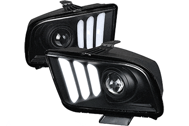 Spec-D Tuning Headlights | Projector, Halo, Black, Smoke