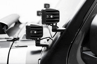 ZROADZ A-Pillar Light Mounts for Jeep Wrangler - Mount Up To 3 Light Pods Per Mount!