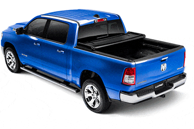 Lund Genesis Elite Tri-Fold Tonneau Cover - Folding Truck Bed Cover | AutoAnything