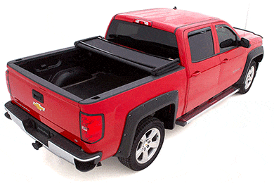 Lund Genesis Elite Tri-Fold Tonneau Cover - Folding Truck Bed Cover | AutoAnything