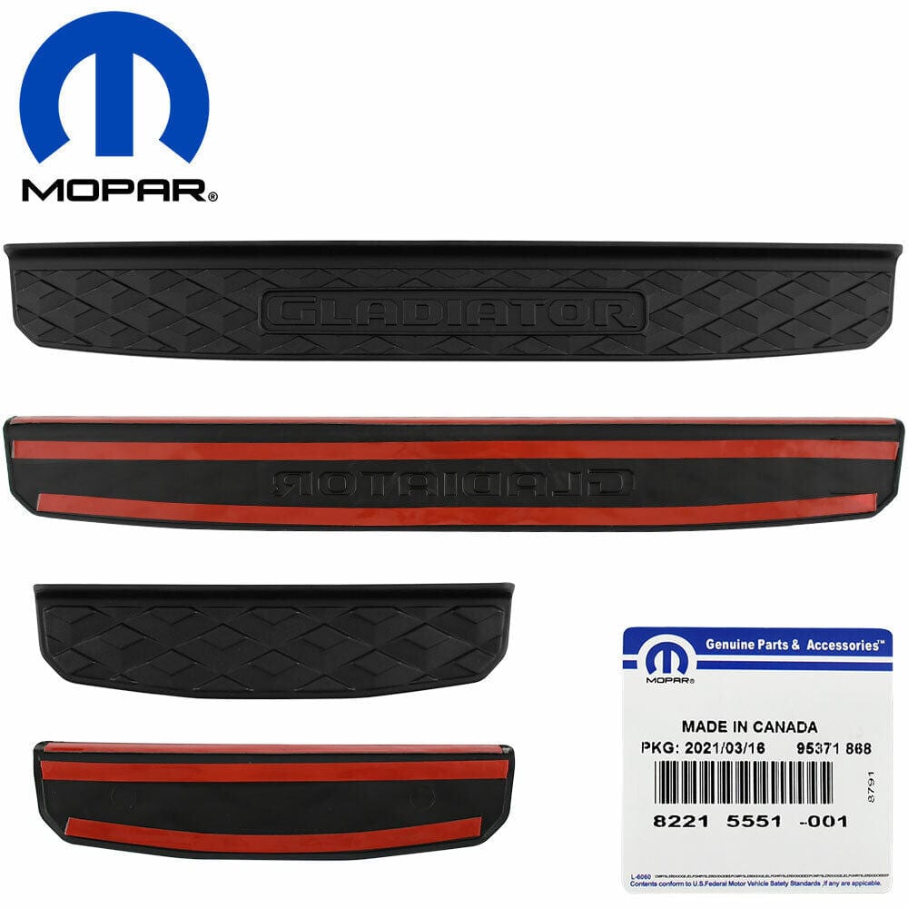 Mopar Front & Rear Door Sill Guards For 2020-21 Jeep Gladiator 82215551