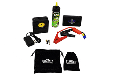 POD ETRACK Emergency Tire Repair and Air Compressor Kit - Free Shipping!
