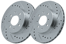 Load image into Gallery viewer, Powerstop Cross Drilled and Slotted Rotors - Free Shipping on Power Stop Drilled Slotted Rotors