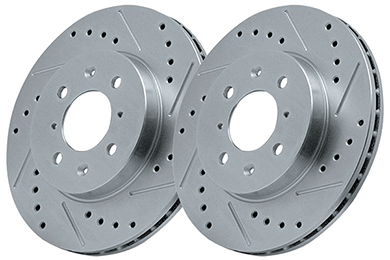 Powerstop Cross Drilled and Slotted Rotors - Free Shipping on