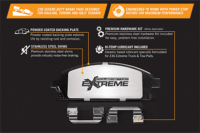 Power Stop Z36 Brake Pads - PowerStop Truck & Tow Pads