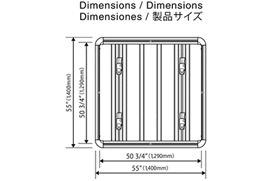 INNO Roof Deck Cargo Basket - INA510 & INA520 - Roof Platform Racks