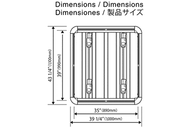 INNO Roof Deck Cargo Basket - INA510 & INA520 - Roof Platform Racks
