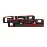 Ford F-150 Platinum Fender Emblem Black Red FL3Z-16720-G, FL3Z-16720-H