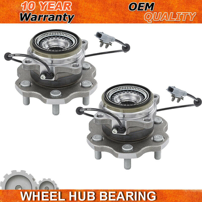 Rear Wheel Bearing & Hub Assembly Fits for 2011-2013 Infiniti QX56, 2014-2019 Infiniti QX80, 2017-2019 Nissan Armada Wheel Hub w/6 Lugs-541016 (2 PACK)