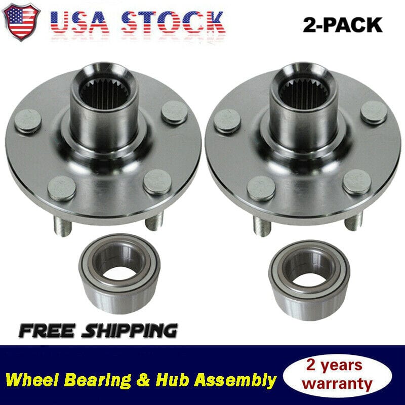 Front Wheel bearing Fit 2002-2010 Chrysler PT Cruiser, 2002-2005 Dodge Neon Hub Bearing (2 Pack) 5 Lugs, FWD, 930-300  510058