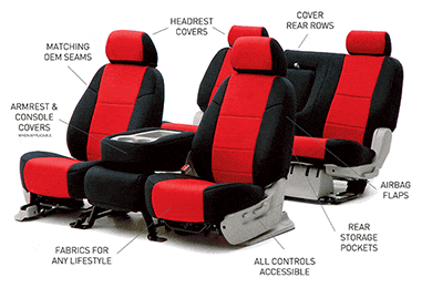 Coverking Neosupreme Seat Covers - Neoprene Custom Seat Covers