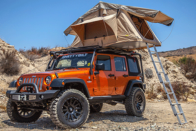 Smittybilt Overlander Tent - Overlander Rooftop Tent for Jeep Wrangler