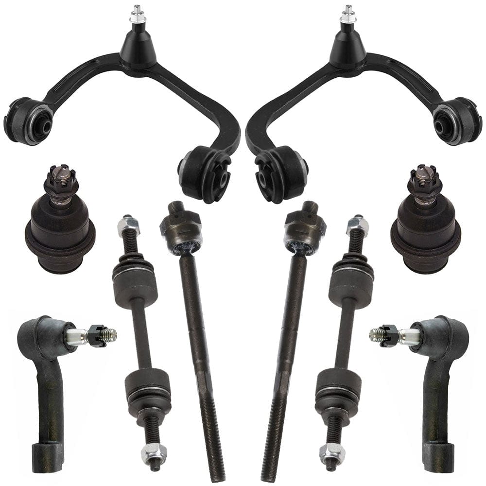Front Control Arms Tie Rod Ends Kit for 2009 2010 2011 - 2014 Ford F-150 4WD
