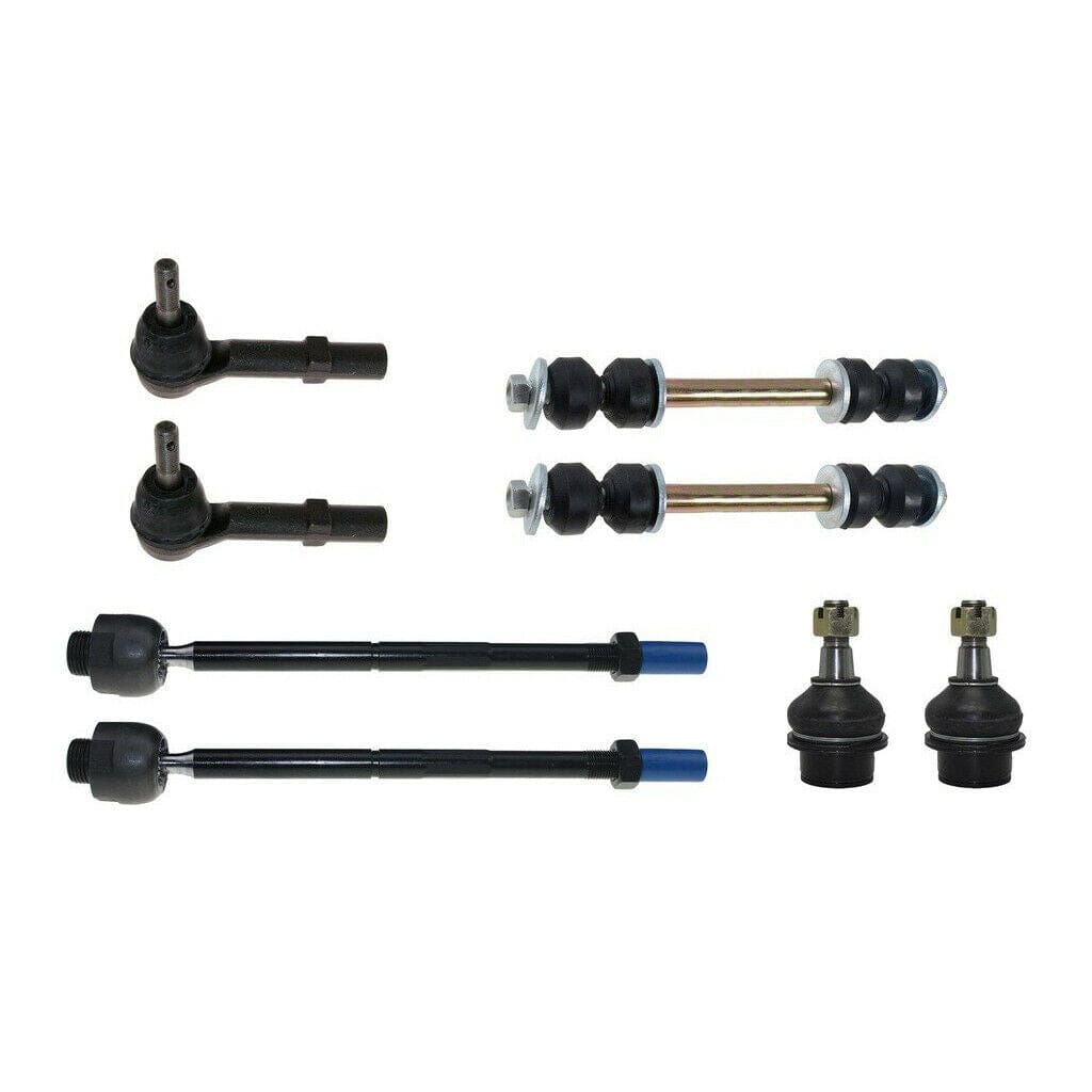 Front Upper Suspension Control Arm Ball Joint Sway Bar, 2007-2014 Cadillac Chevrolet GMC Inner Outer Tie Rod Ends Links with Steel Lower Control Arms