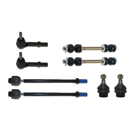 Front Upper Suspension Control Arm Ball Joint Sway Bar, 2007-2014 Cadillac Chevrolet GMC Inner Outer Tie Rod Ends Links with Steel Lower Control Arms