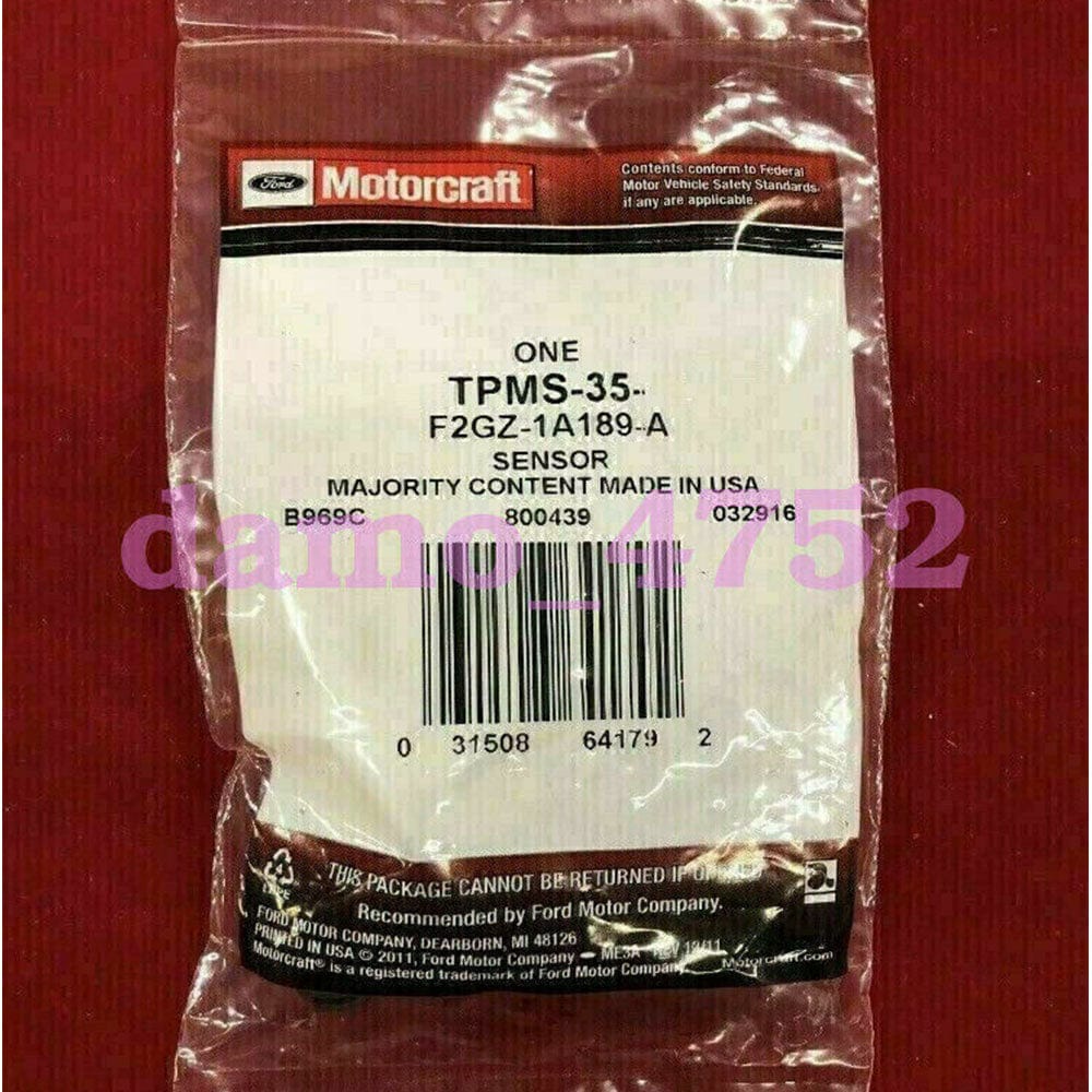 Ford Motorcraft Tire Pressure Monitor Sensor TPMS35 F2GZ-1A189-A
