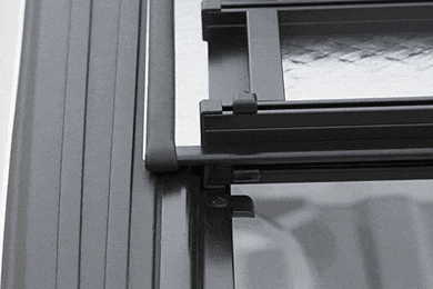 Lomax Professional Series Tri-Fold Tonneau Cover - Folding Truck Bed Cover