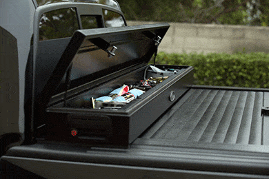 Truck Covers Usa American Work Jr. Toolbox Tonneau Cover - Tool Box Truck Bed Cover