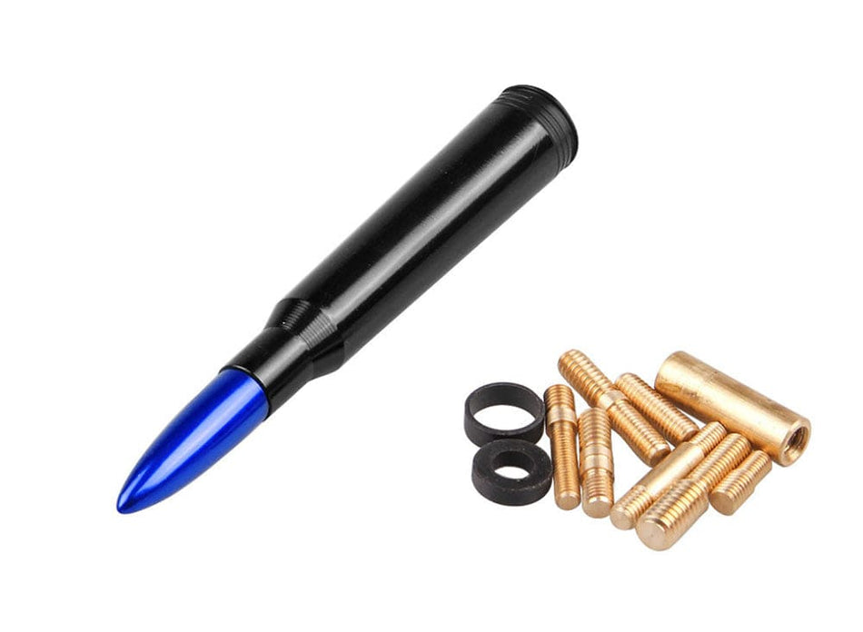 CHEVY SILVERADO 50 CAL CALIBER BULLET ANTI THEFT COPPER COIL ANTENNA BULE KIT