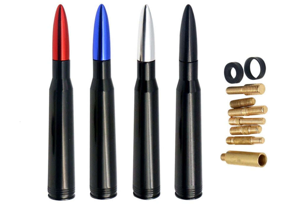 CHEVY SILVERADO 50 CAL CALIBER BULLET ANTI THEFT COPPER COIL ANTENNA BULE KIT