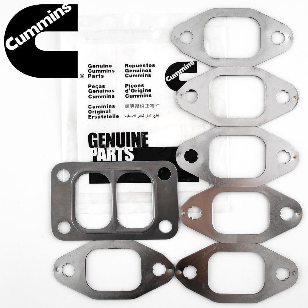 Cummins MLS Exhaust Manifold Gaskets W/ T3 Inlet Gasket Flange 89-98 5.9 12V 6BT