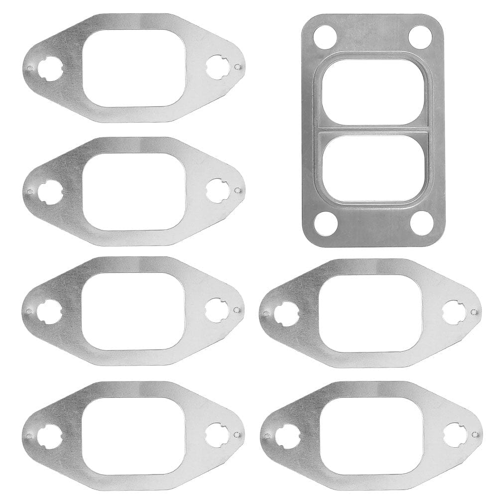 Cummins MLS Exhaust Manifold Gaskets W/ T3 Inlet Gasket Flange 89-98 5.9 12V 6BT
