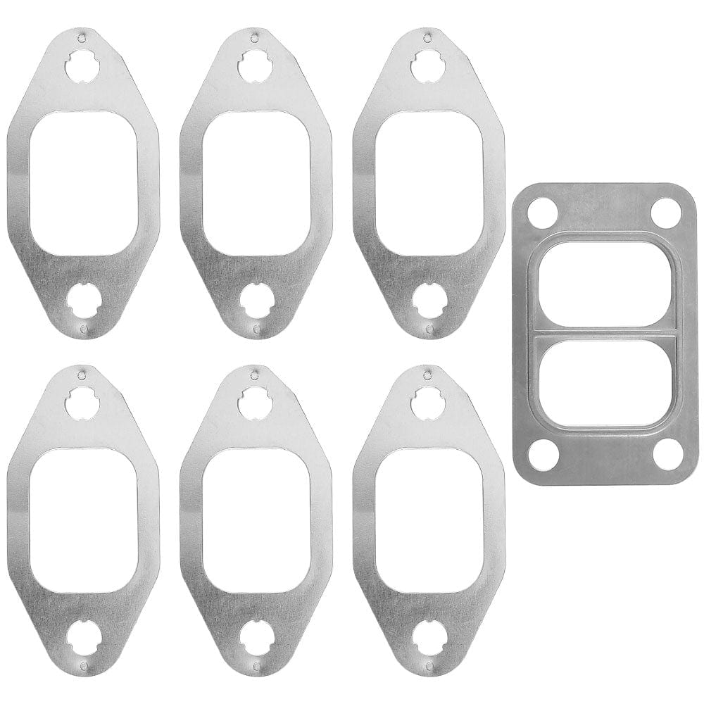 Cummins MLS Exhaust Manifold Gaskets W/ T3 Inlet Gasket Flange 89-98 5.9 12V 6BT