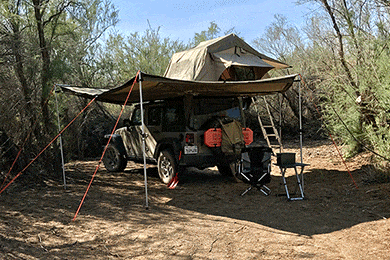 Smittybilt Overlander Tent - Overlander Rooftop Tent for Jeep Wrangler
