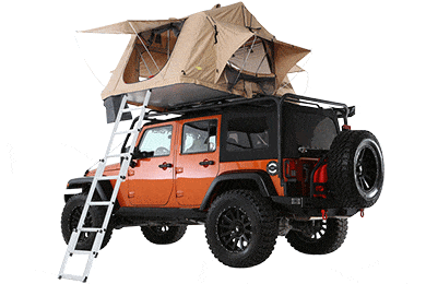 Smittybilt Overlander Tent - Overlander Rooftop Tent for Jeep Wrangler