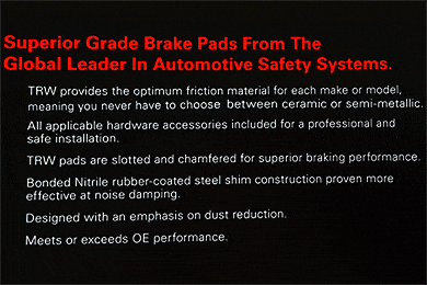 TRW Premium Brake Pads - Advanced Friction - Lowest Price!