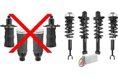 Unity Automotive Air Ditcher Air to Coil Conversion Kits - No More Air Spring Issues!