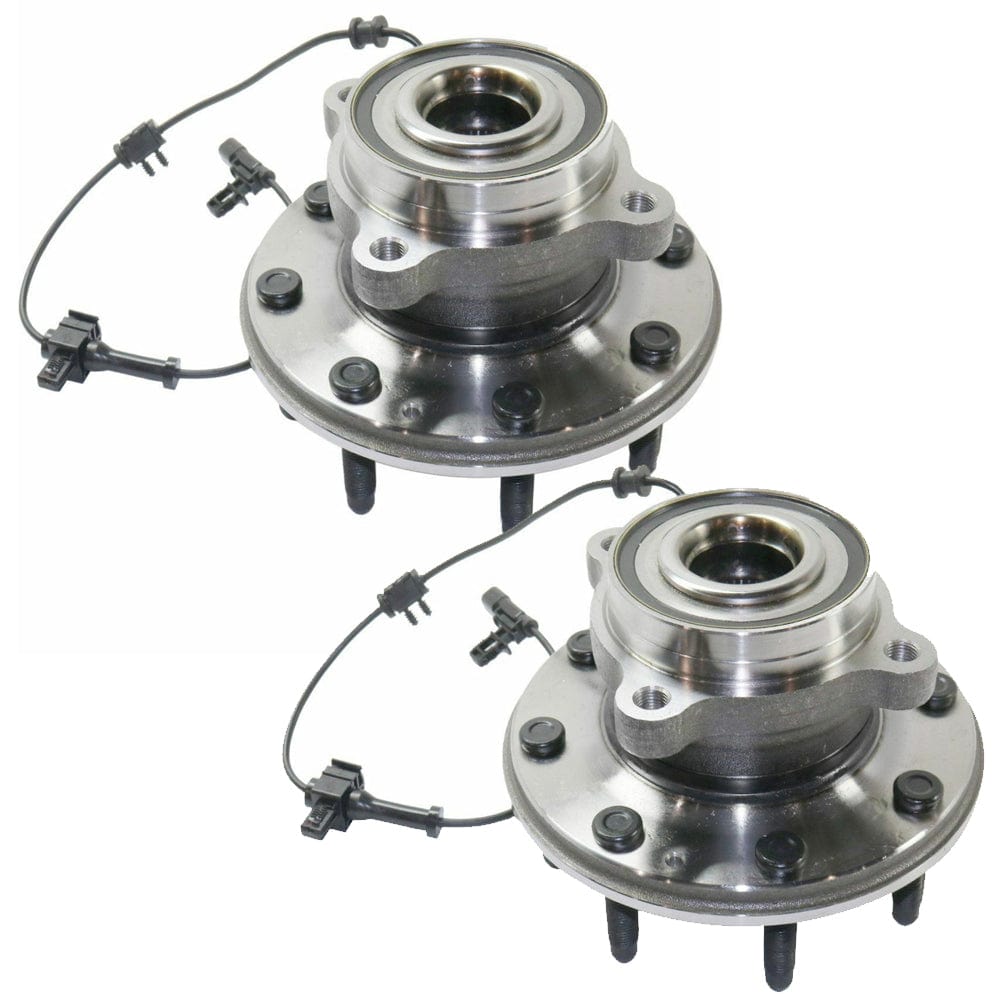 MotorbyMotor 515145 Front Wheel Bearing and Hub Assembly w/8 Lugs Fits for  Chevrolet Silverado 2500 3500, GMC Sierra 2500 3500 Hub Bearing (4WD 4x4)-2 Pack