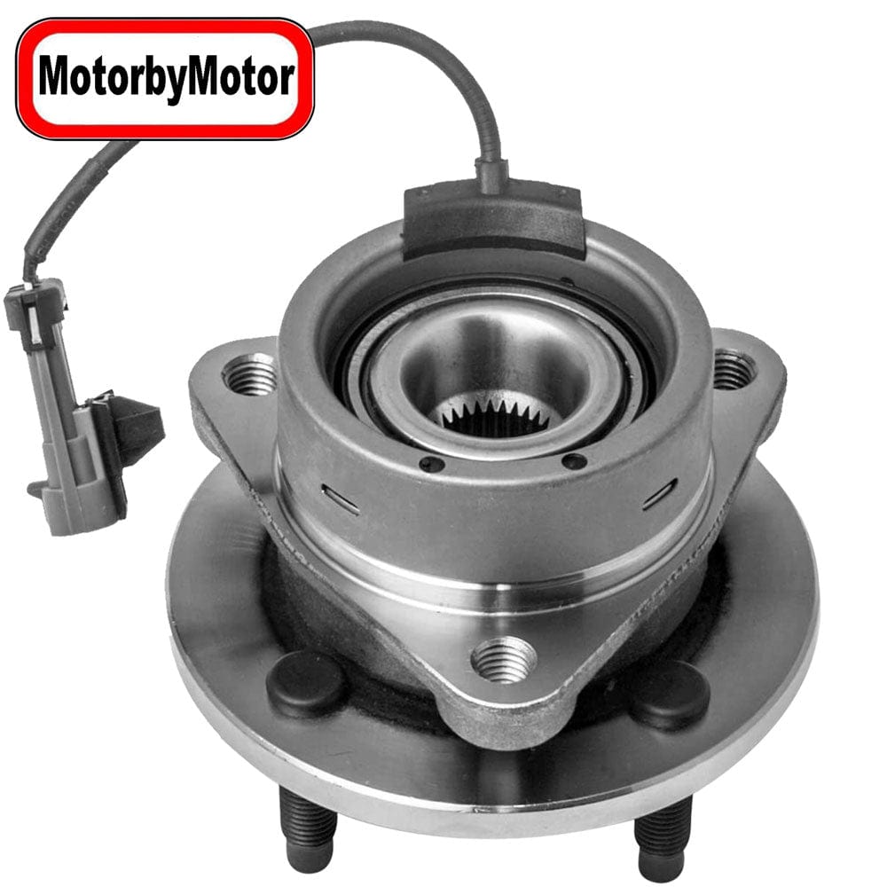 MotorbyMotor 513204 Front Wheel Bearing and Hub Assembly for Chevy Cobalt 05-10, Saturn Ion 03-07, Pontiac G5 07-10, Pontiac Pursuit 05-06, [w/4 Lugs, 4-Wheel ABS]
