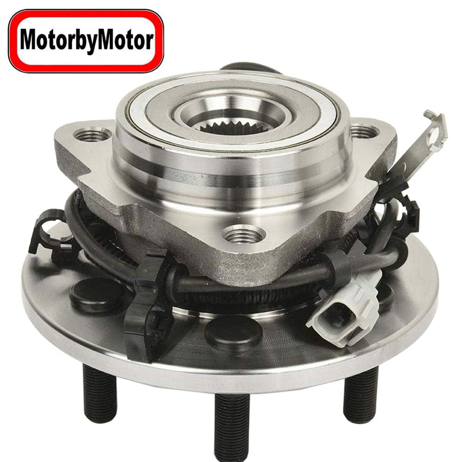 Front Driver Side Wheel Bearing Fit 1997-2004 Dodge Dakota,1998-2003 Dodge Durango Wheel Hub w/ABS, 6 Lugs, 4WD,Left Side, 515008