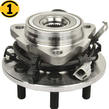 Front Driver Side Wheel Bearing Fit 1997-2004 Dodge Dakota,1998-2003 Dodge Durango Wheel Hub w/ABS, 6 Lugs, 4WD,Left Side, 515008
