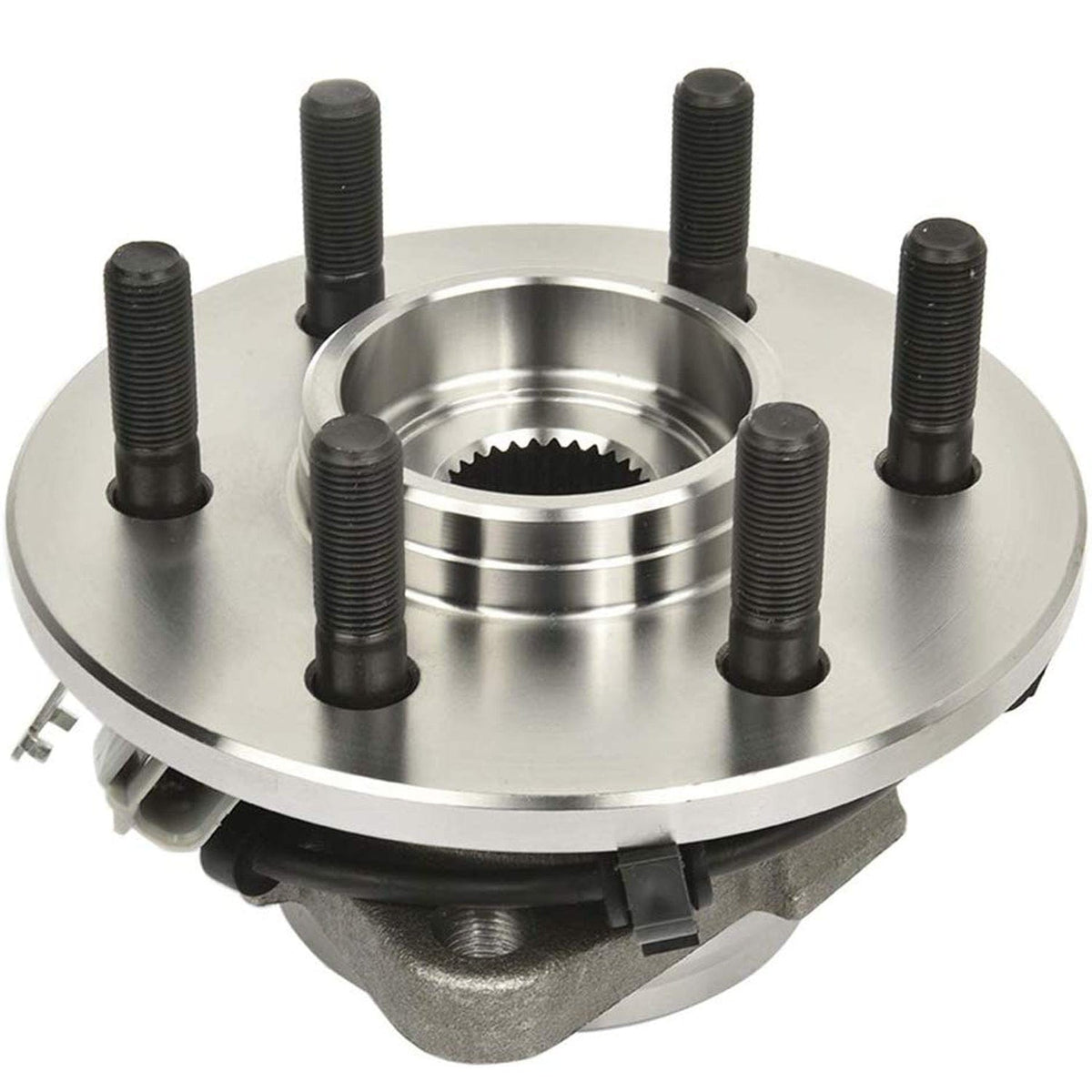 Front Driver Side Wheel Bearing Fit 1997-2004 Dodge Dakota,1998-2003 Dodge Durango Wheel Hub w/ABS, 6 Lugs, 4WD,Left Side, 515008