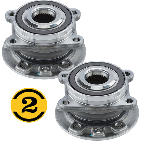 Front Pair 2 Wheel Hubs & Bearings for 2014 - 2022 Jeep Cherokee Chrysler 200 AWD
