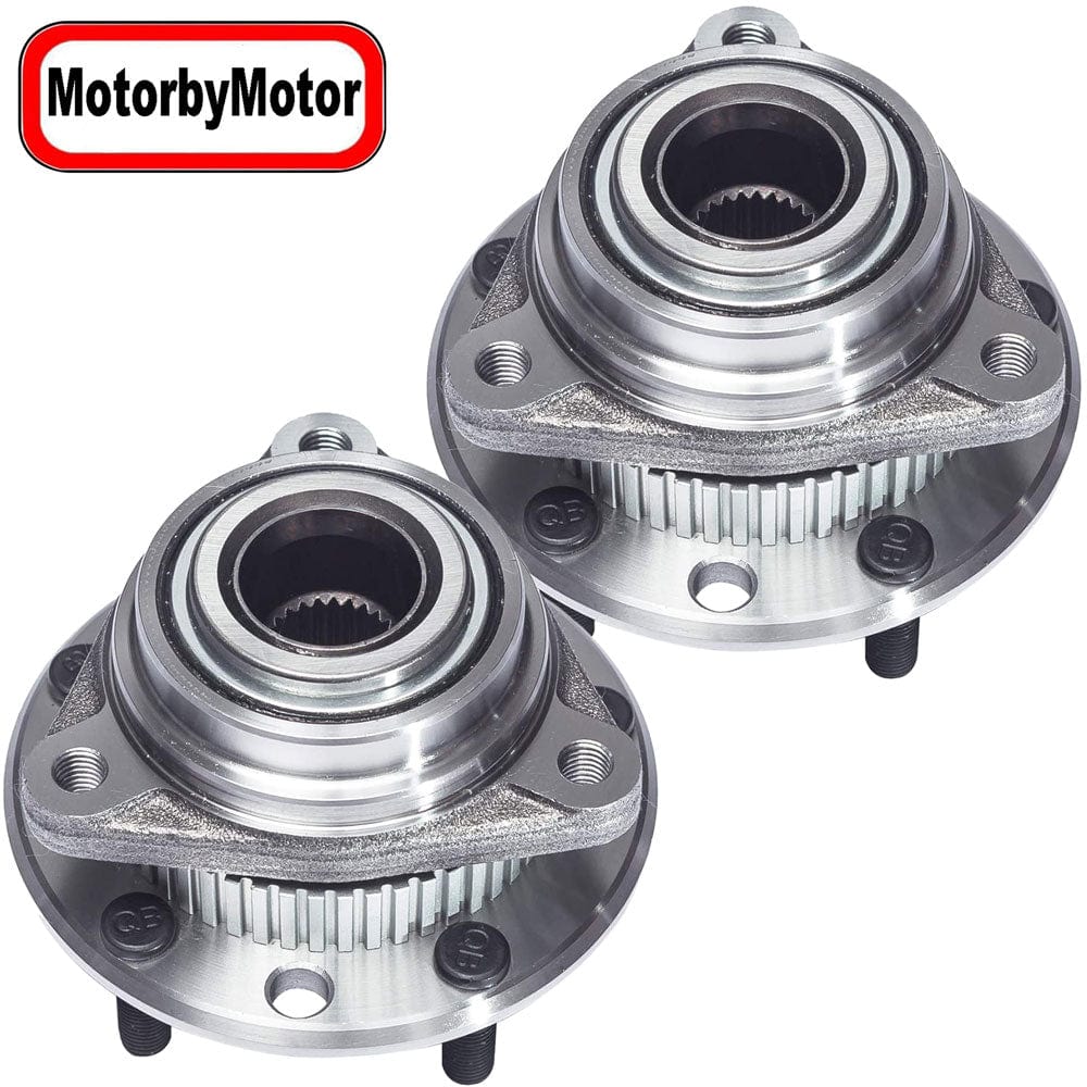 Front Wheel Bearing and Hub Assembly for Chevy Blazer/S10 Blazer/S10 Pickup, GMC Jimmy/S15 Jimmy/S15 Pickup/Sonoma/Syclone/Typhoon, Oldsmobile Bravada [AWD 4WD 4x4 5 Lug W/ABS]-513061 - 2 PACK